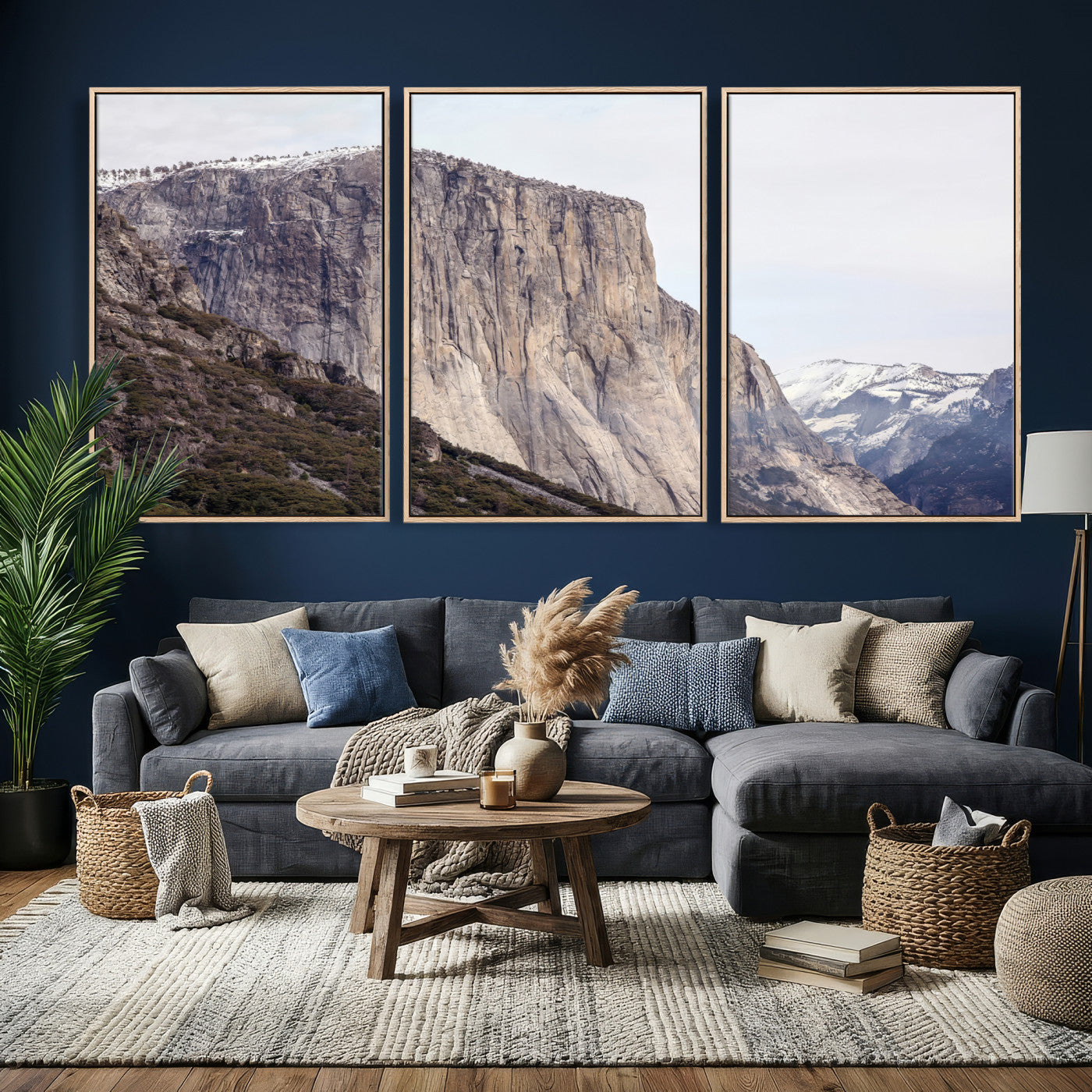 74506434-MGV-CV-36X24 - El Capitan Yosemite Mountain Wall Art – Yosemite Cliff Canvas Print, Rugged Terrain and Timeless Wilderness Decor for Office, Living Room or Cabin