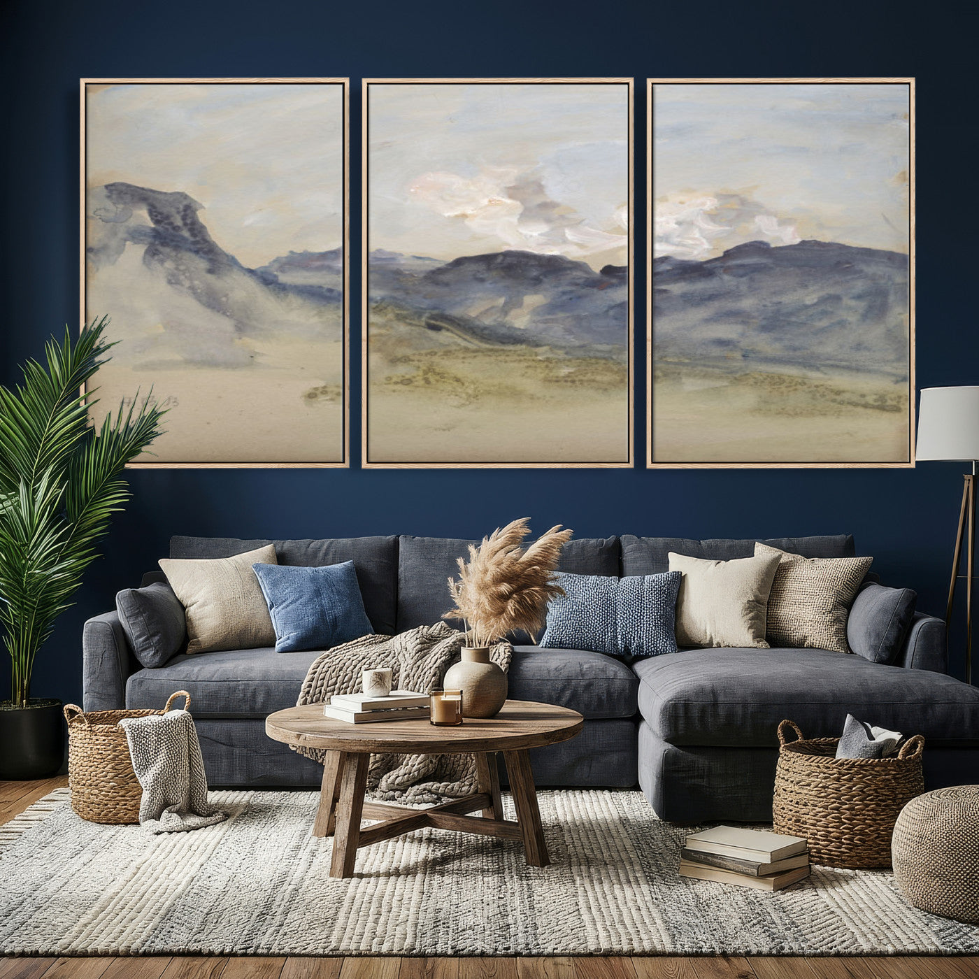 14644686-MGV-CV-36X24 - Alps Hercules Brabazon Brabazon Abstract Wall Art Canvas Print for Modern Home Decor