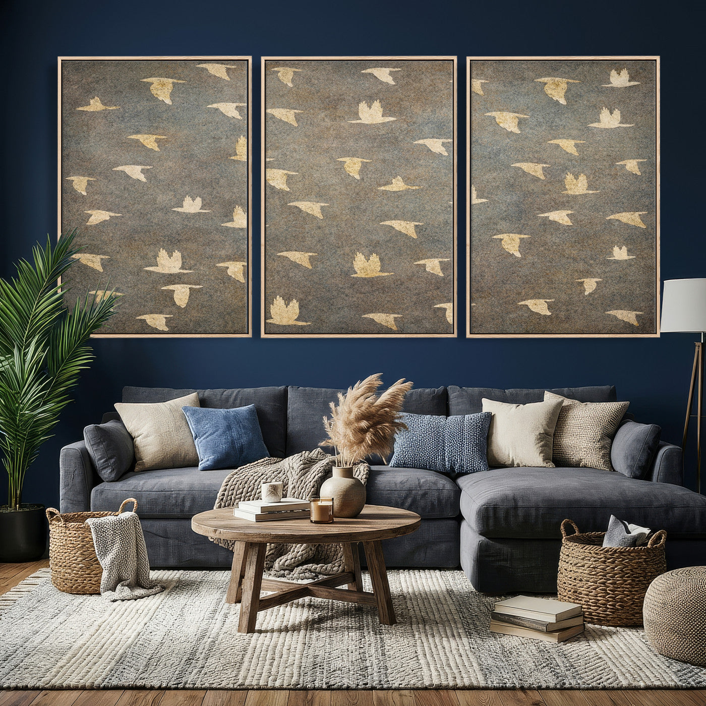 20532514-MGV-CV-36X24 - Abstract Birds Wall Art Canvas Print