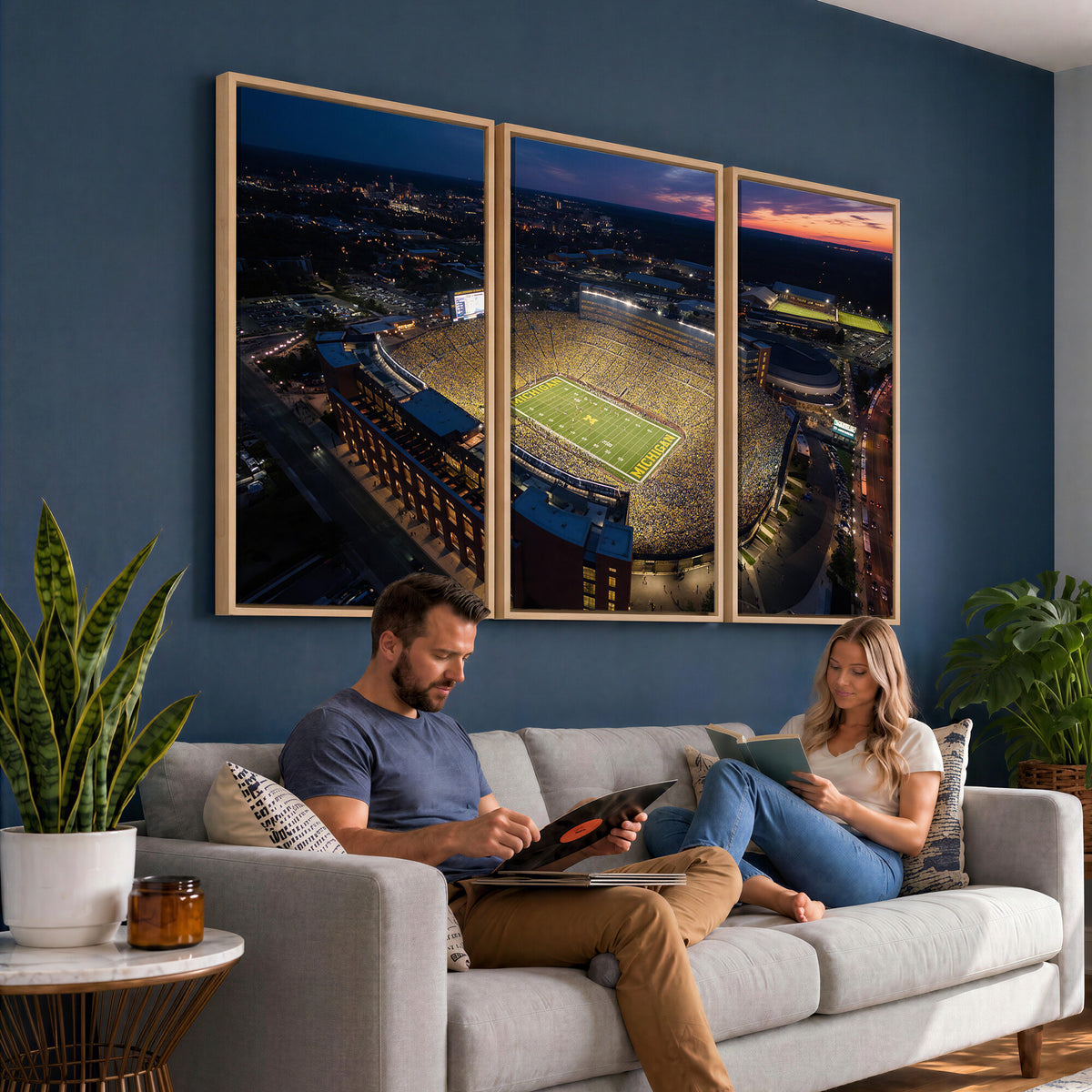61127284-MGV-CV-36X24 - Stadium Wall Art Canvas Print