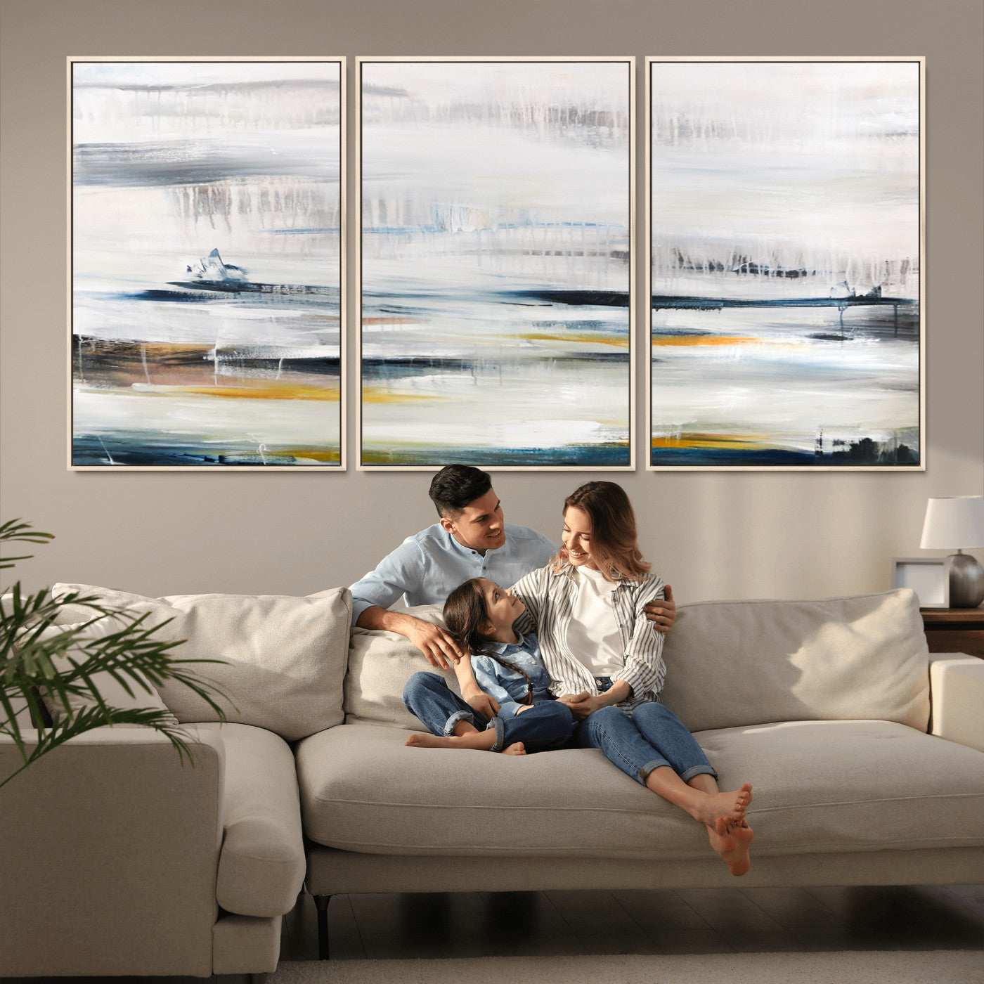 74932-MGV-CV-36X24-Soft Color Abstract Canvas Print