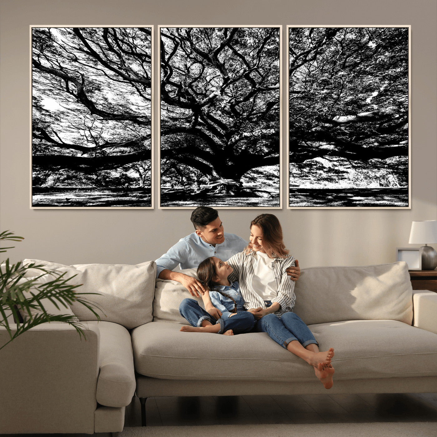 -Mighty Angel Oak Wall Art | Angel Oak Tree Art Print
