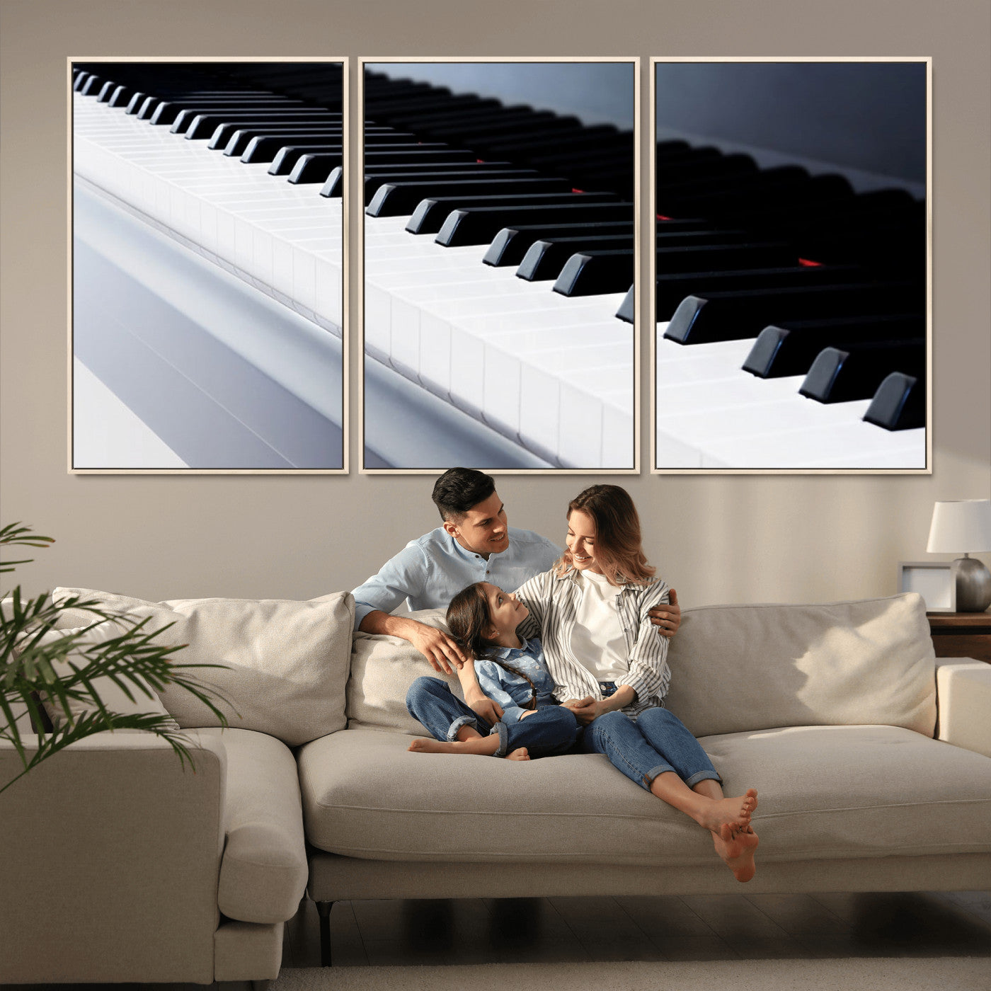 -Piano Artwork Canvas Wall Art Print