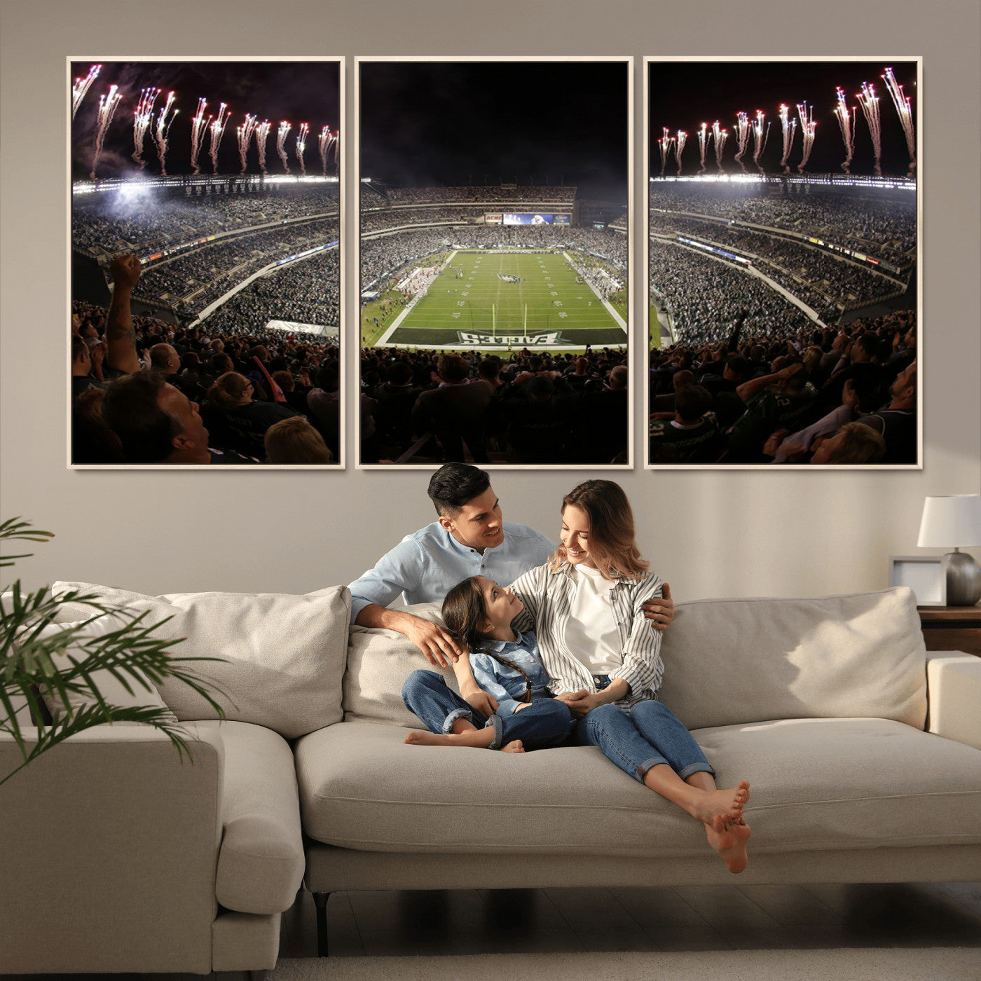 -Eagles Field Stadium Wall Art - Philadelphia Eagles Football Team Print - Philadelphia Lincoln