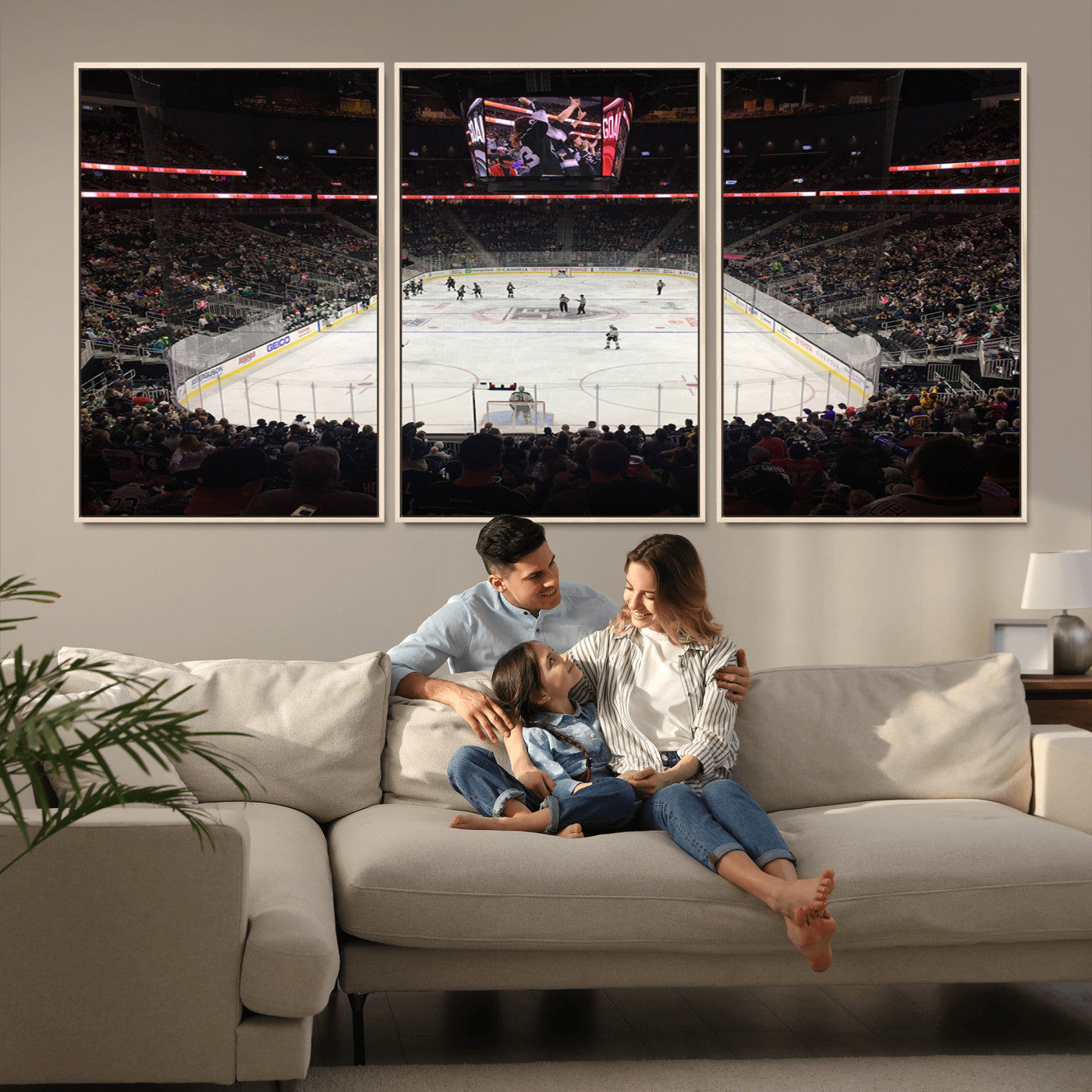-T Mobile Arena Paradise Nevada Vegas Golden Knights Ice Hockey Stadium Canvas Print Wall Art