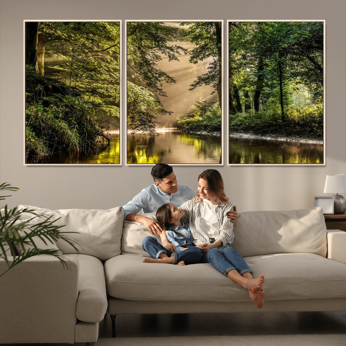 -Forest Wall Art Print | River Landscape Wall Art | Perfect for Farmhouse Wall Decor, Cabin Wall Art