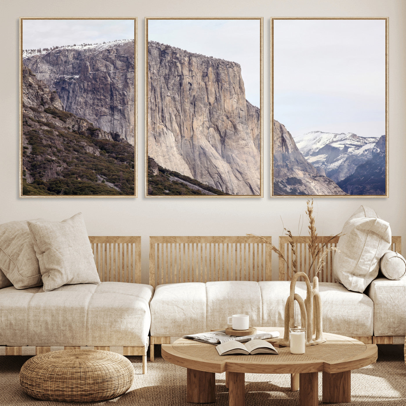 74506434-MGV-CV-36X24 - El Capitan Yosemite Mountain Wall Art – Yosemite Cliff Canvas Print, Rugged Terrain and Timeless Wilderness Decor for Office, Living Room or Cabin