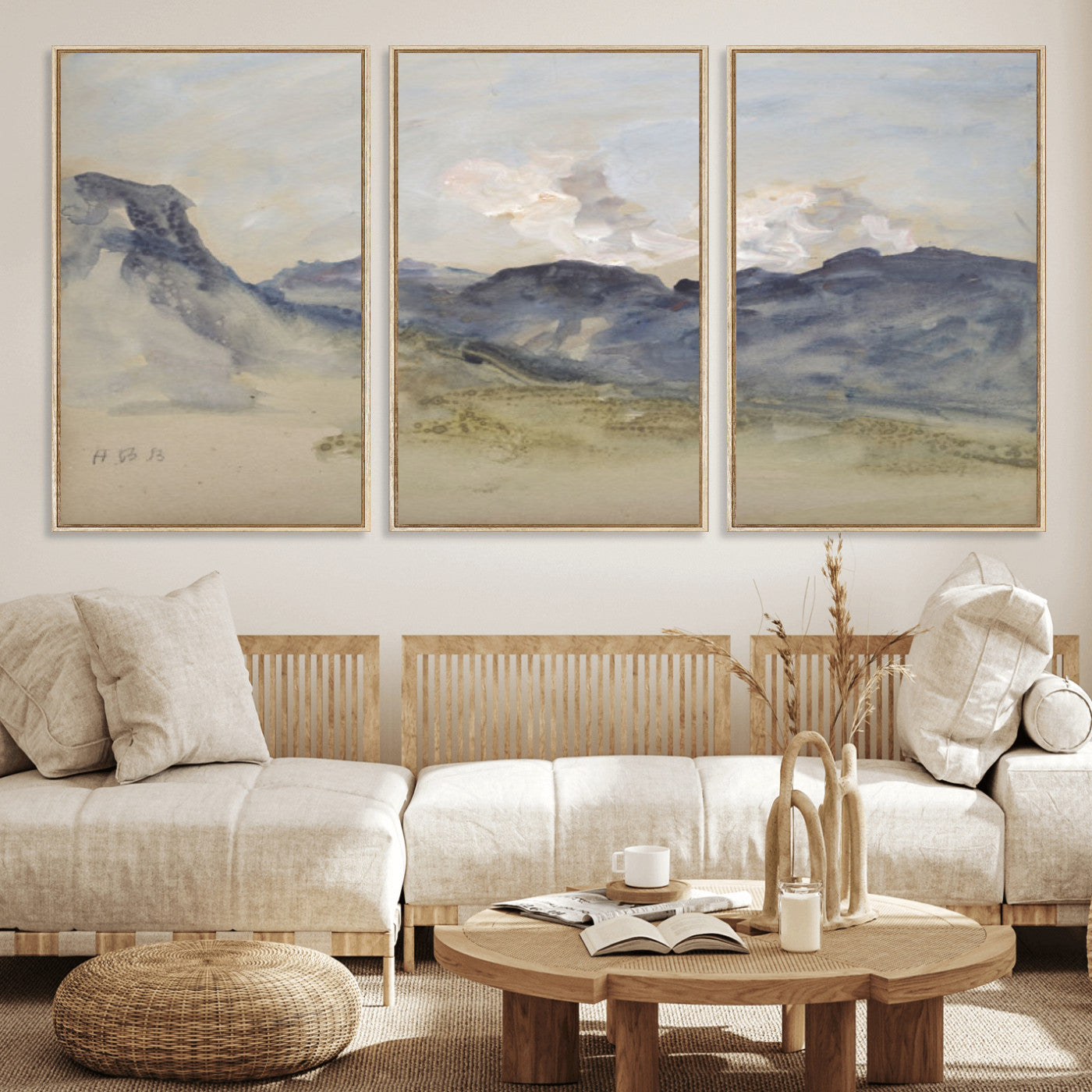 14644686-MGV-CV-36X24 - Alps Hercules Brabazon Brabazon Abstract Wall Art Canvas Print for Modern Home Decor