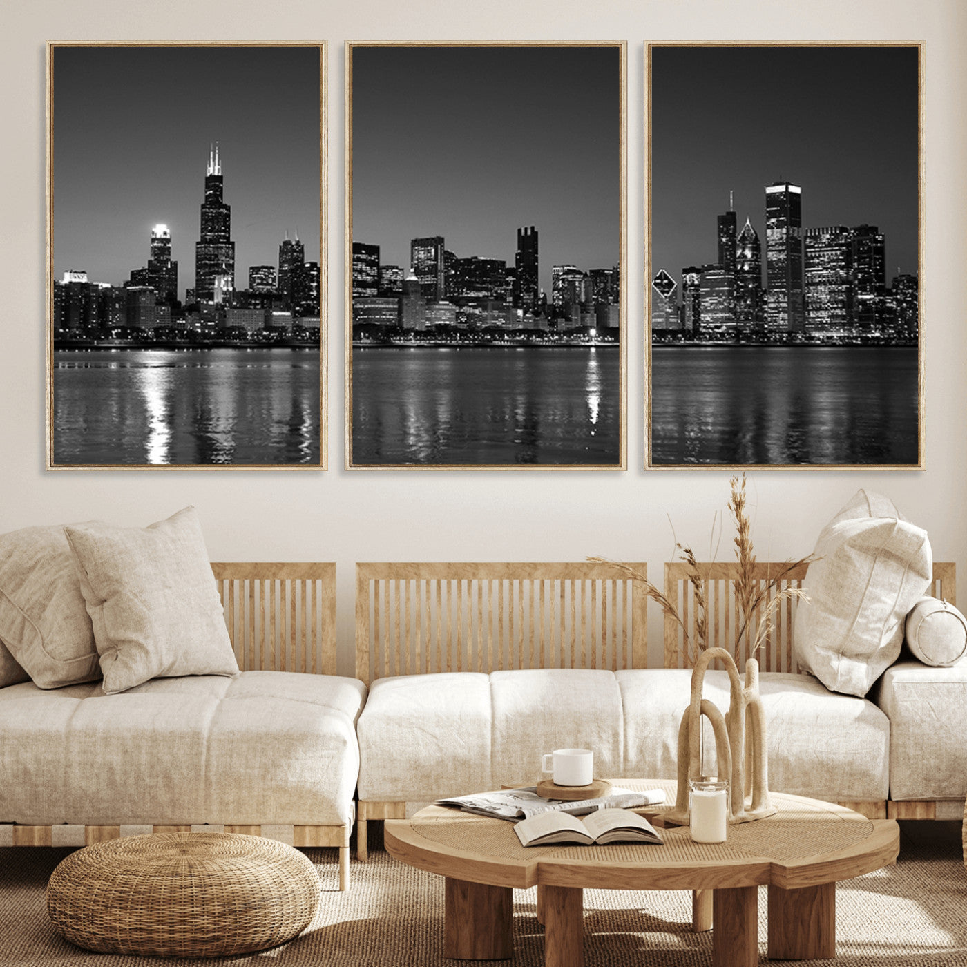 -Chicago Wall Art Canvas Print