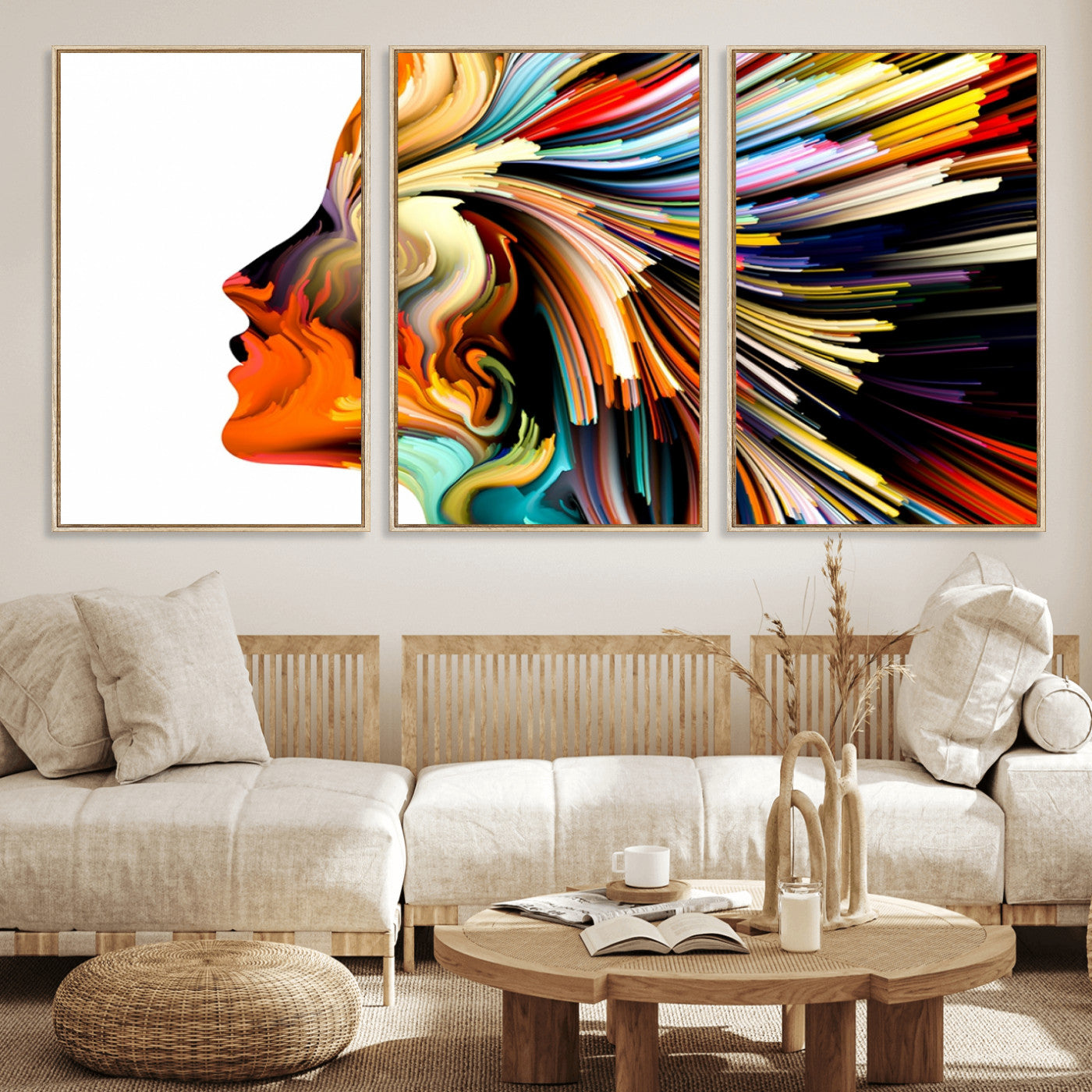76813-MGV-FC-60X30-3P_Natural-Profile Colors Canvas Print
