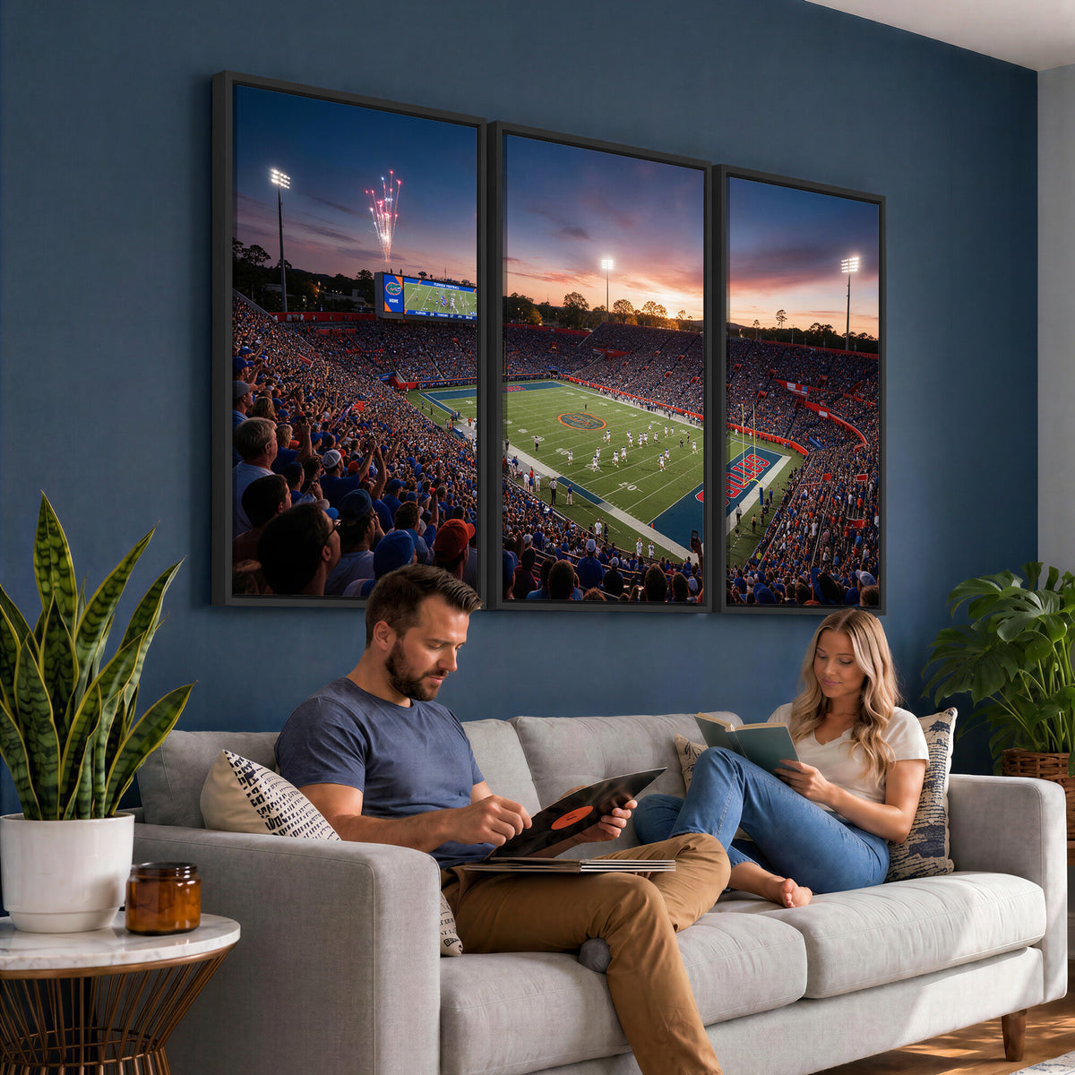 76151234-MGV-CV-36X24 - Stadium Wall Art Canvas Print