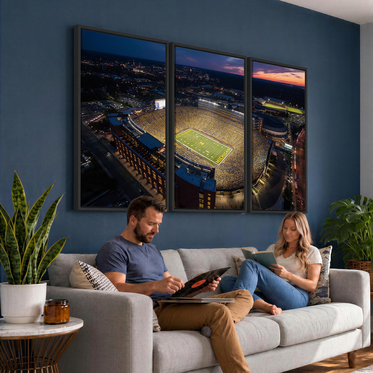 61127284-MGV-CV-36X24 - Stadium Wall Art Canvas Print