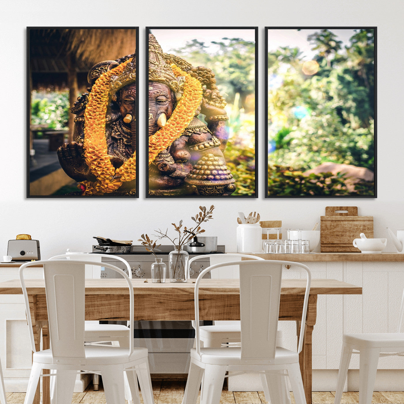 -Hinduism Statue Wall Art Canvas Print