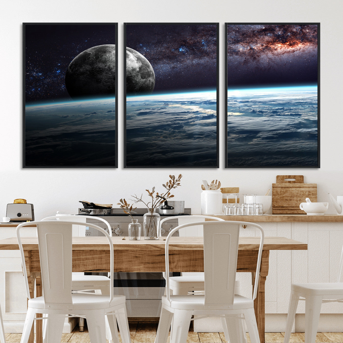 -Space and Planet Canvas Print