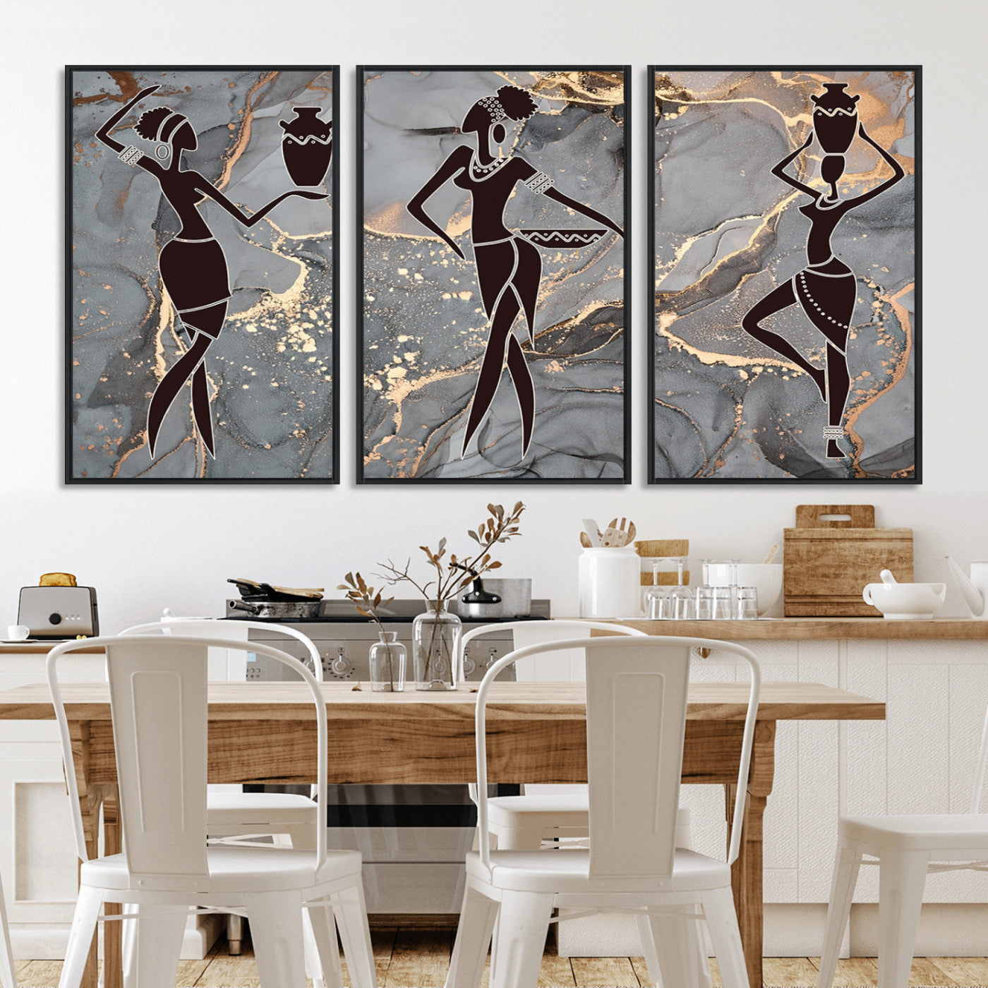 25097-MGV-CV-36X24-Abstract African Womens Art Canvas Print
