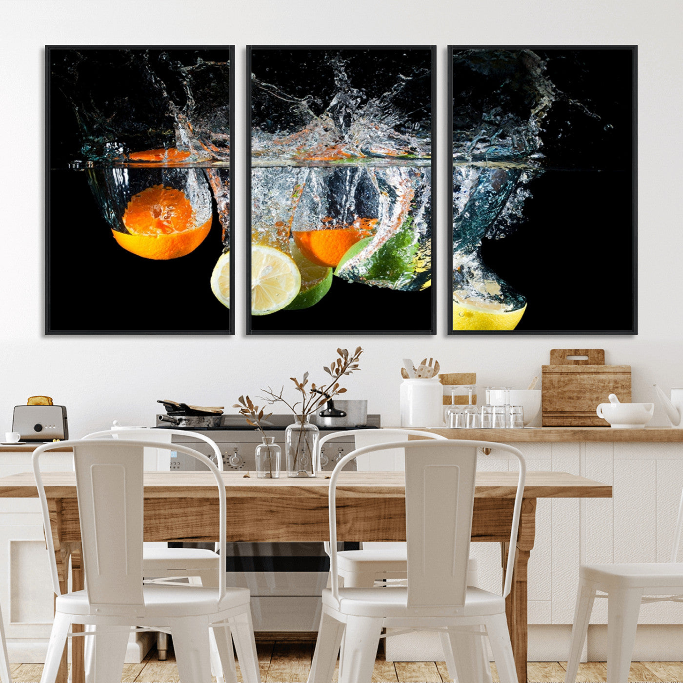 -Kitchen Wall Art, Kitchen Fruits Art Canvas Print