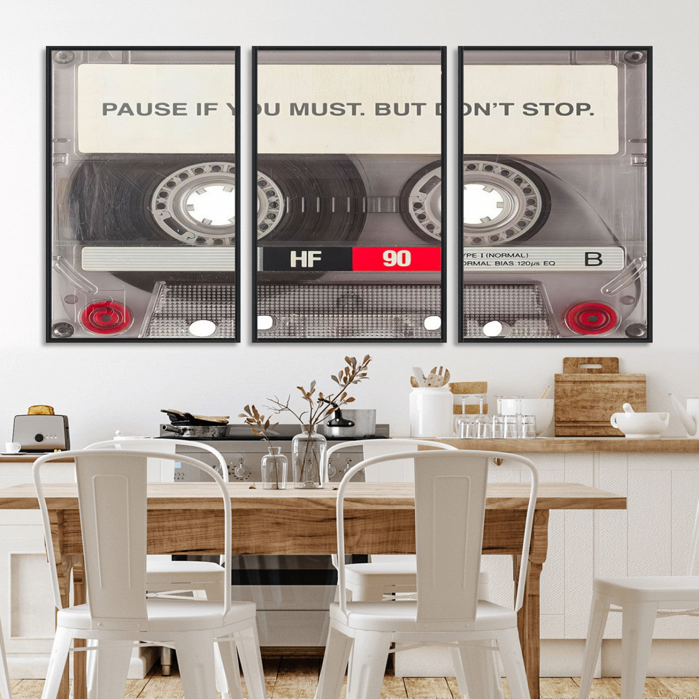 -Music Cassette Iconic Wall Art Canvas Print