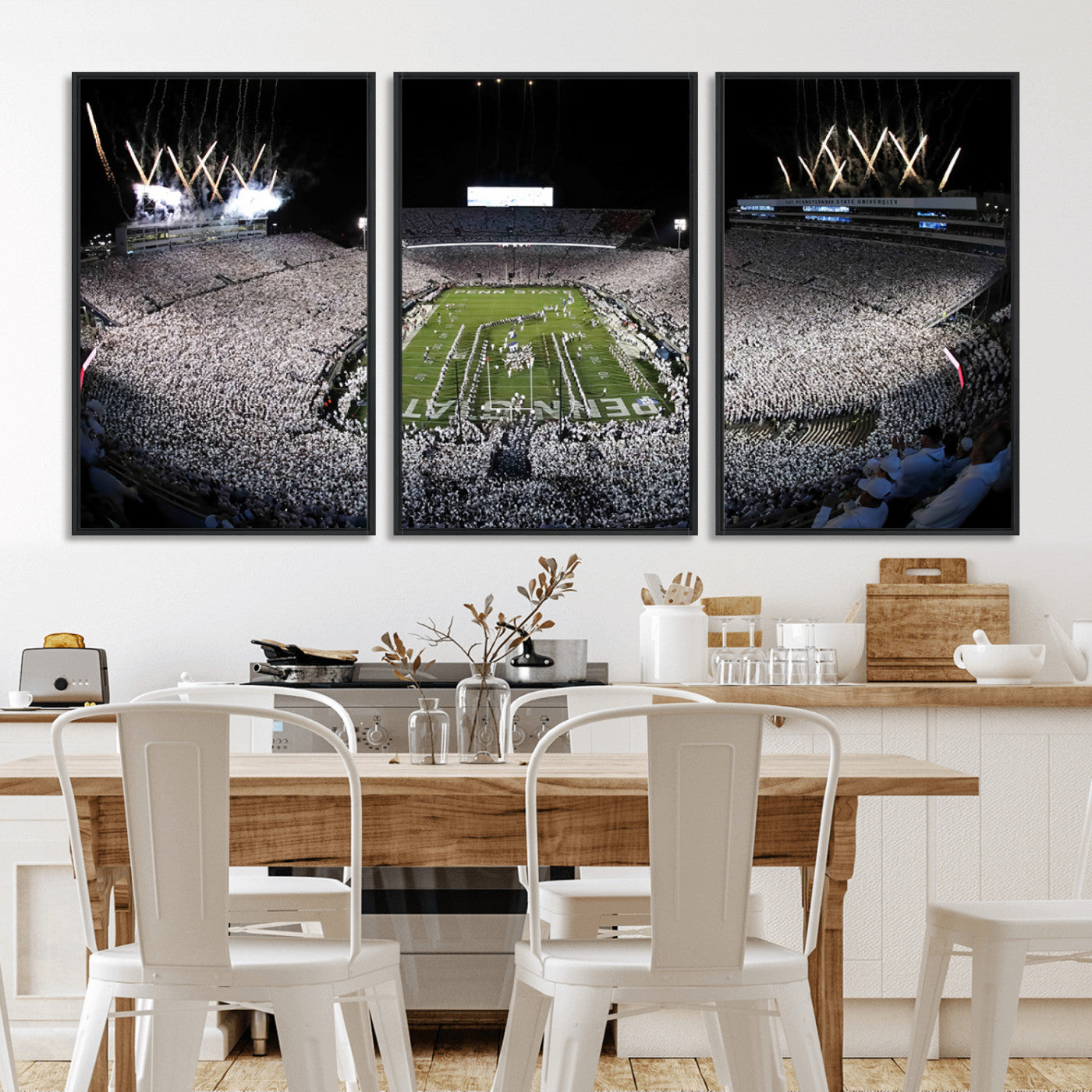 84537-MGV-CV-36X24-Penn State Beaver Stadium Canvas Wall Art - Nittany Lions Football Print