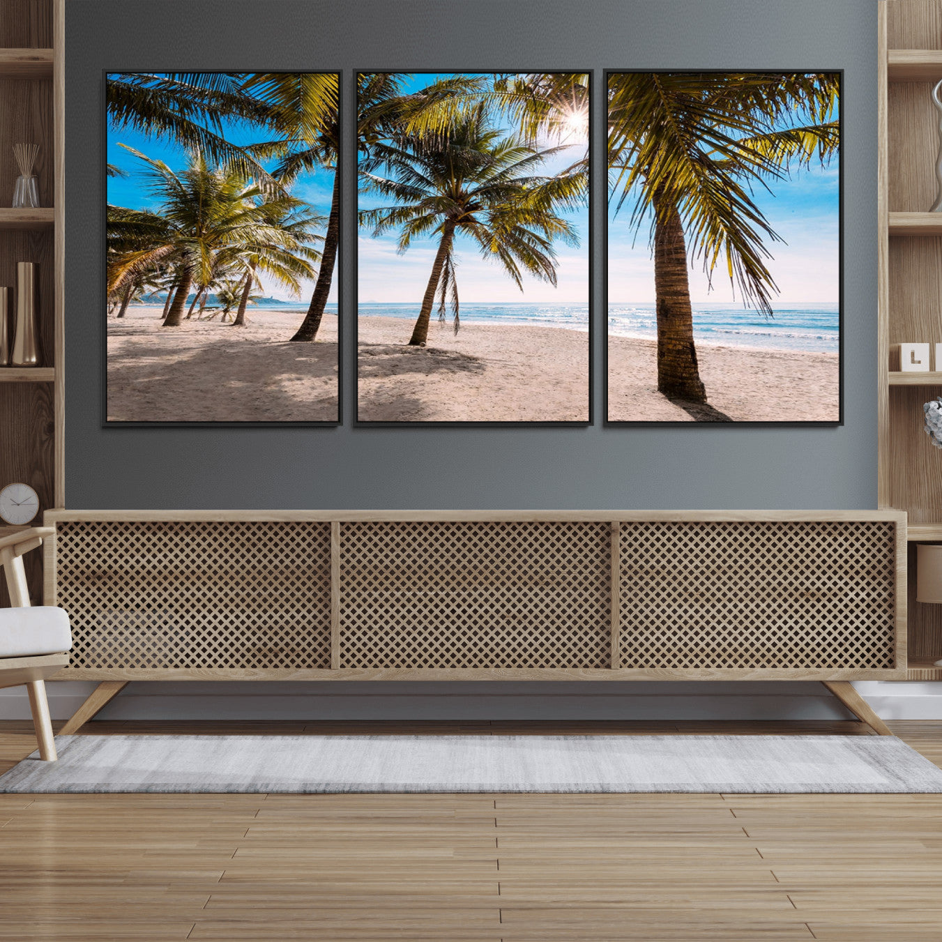 98175-MGV-CV-36X24-Palm Beach Tropical Island Wall Art Canvas Print
