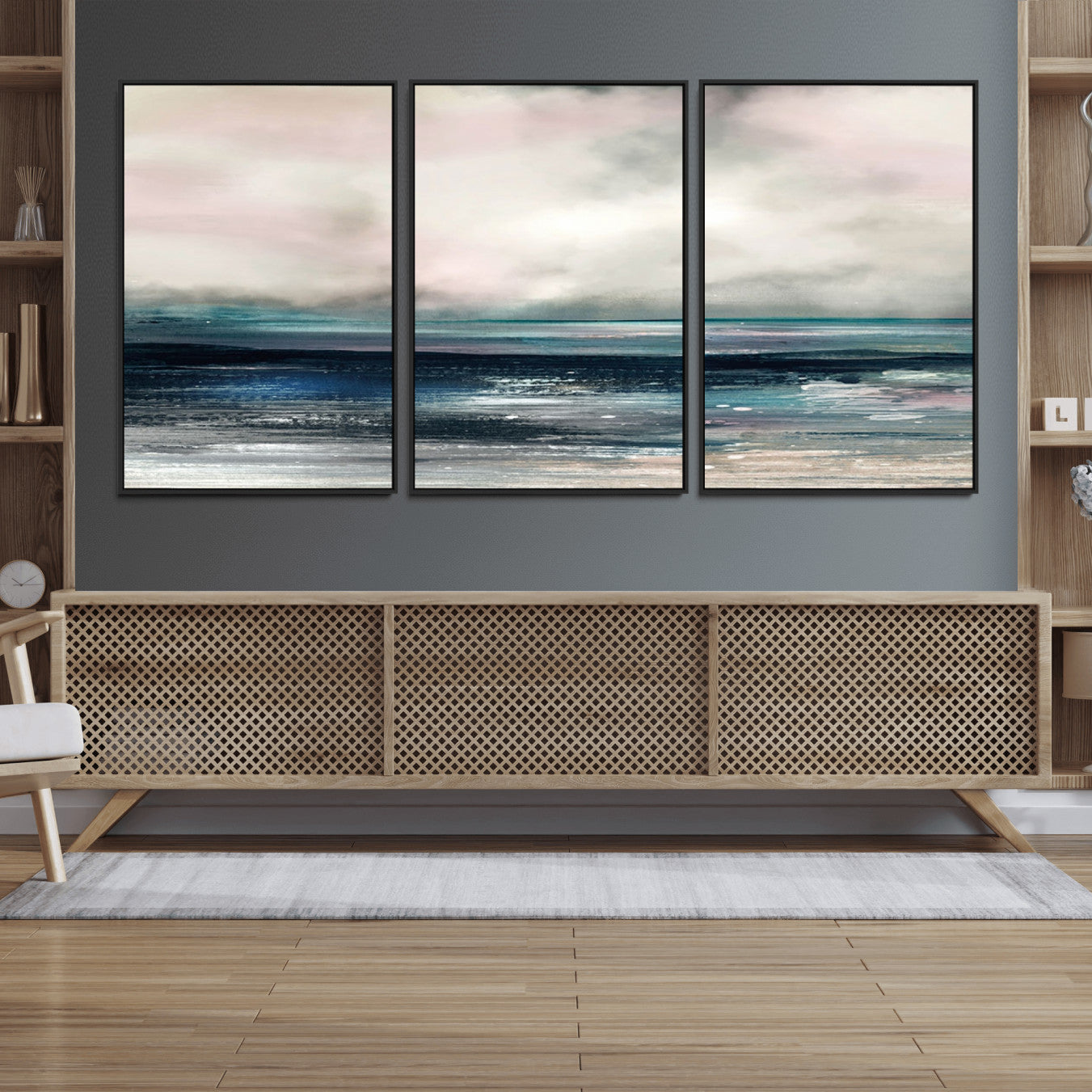 63797-MGV-FC-60X30-3P_Black-Contemporary Abstract Wall Art Canvas Print