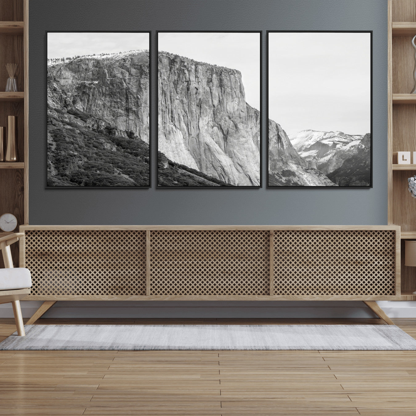 39393420-MGV-CV-36X24 - El Capitan Yosemite Mountain Wall Art – Yosemite Cliff Canvas Print, Rugged Terrain and Timeless Wilderness Decor for Office, Living Room or Cabin