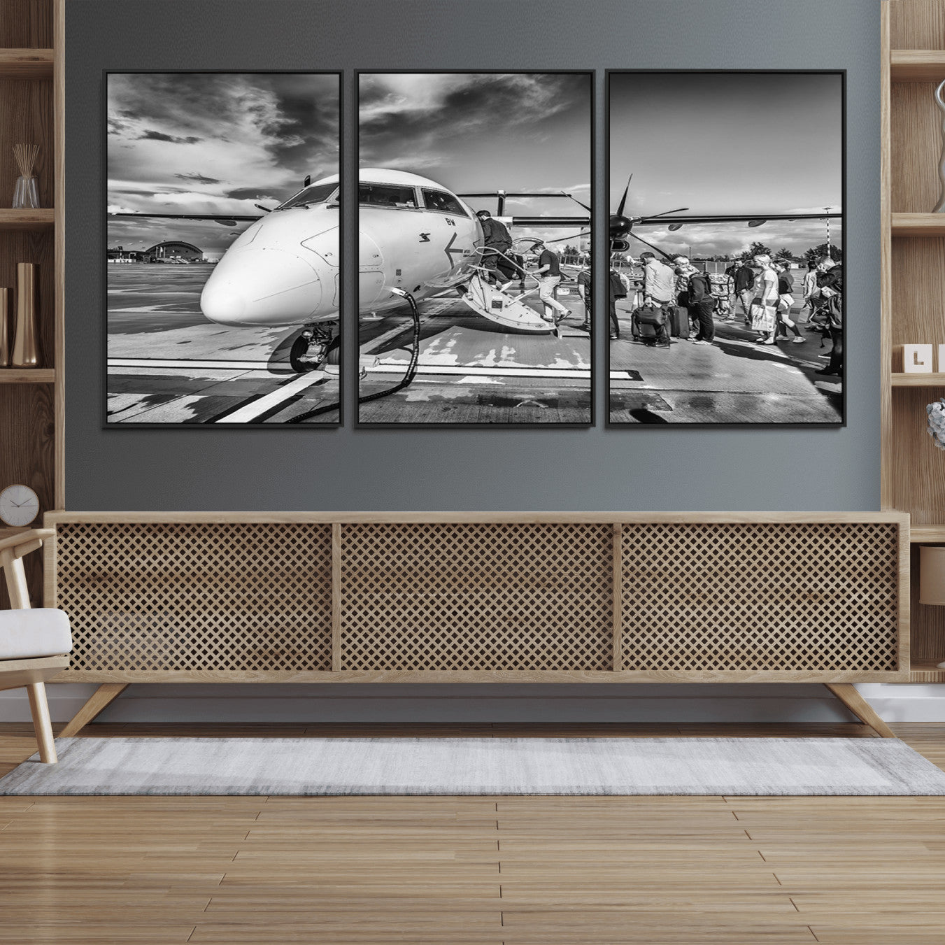 77340-MGV-FC-60X30-3P_Black-Planet Wall Art Canvas Print