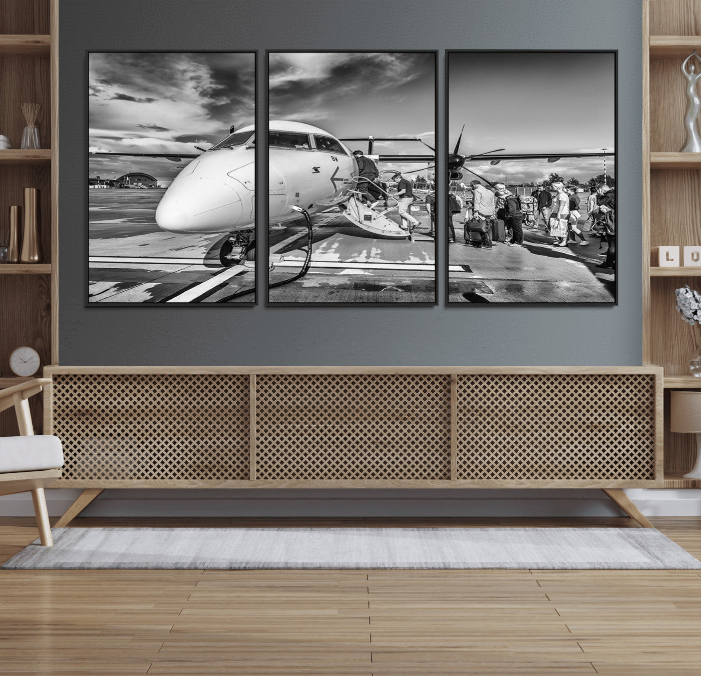 77340-MGV-FC-60X30-3P_Black-Planet Wall Art Canvas Print