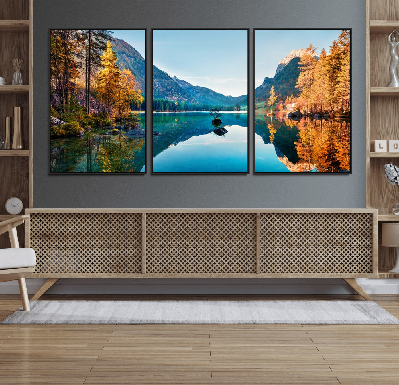 70506-MGV-FC-60X30-3P_Black-Fantastic Autumn Panorama Wall Art Canvas Print