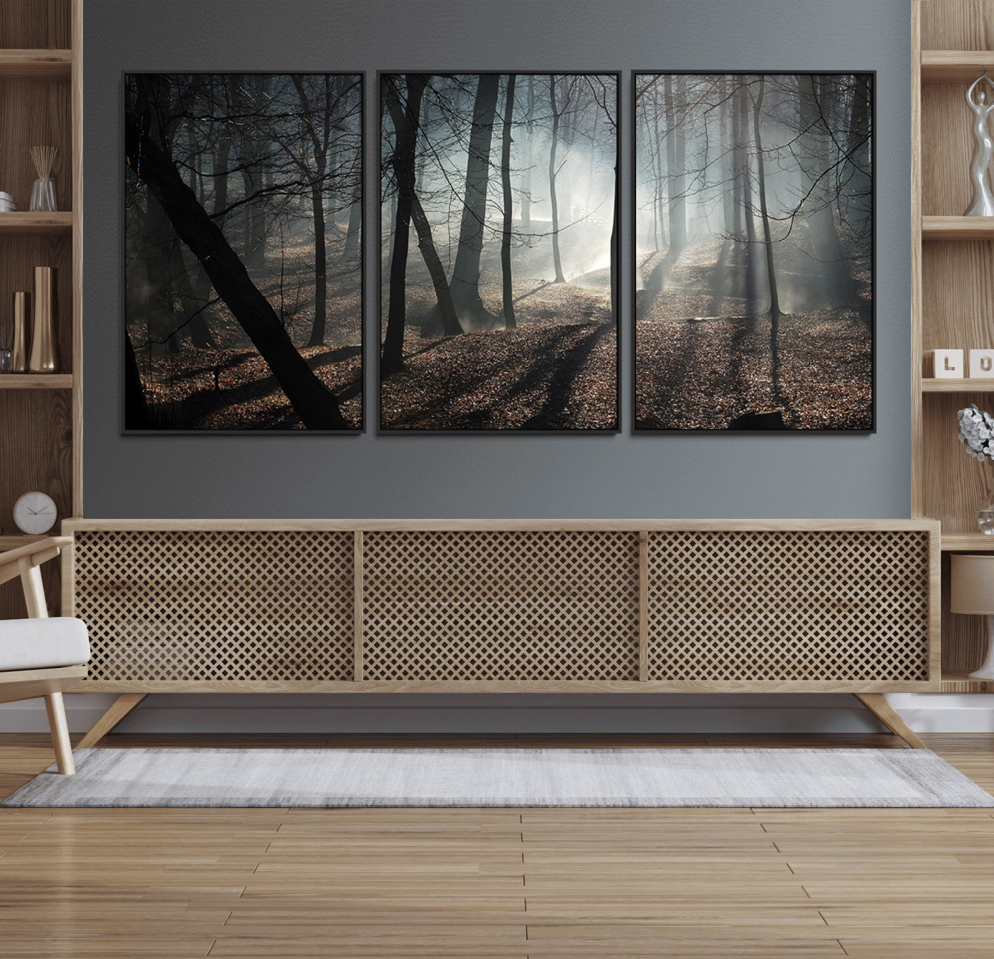15648-MGV-FC-60X30-3P_Black-Dark Family and Tree Wall Art Canvas Print