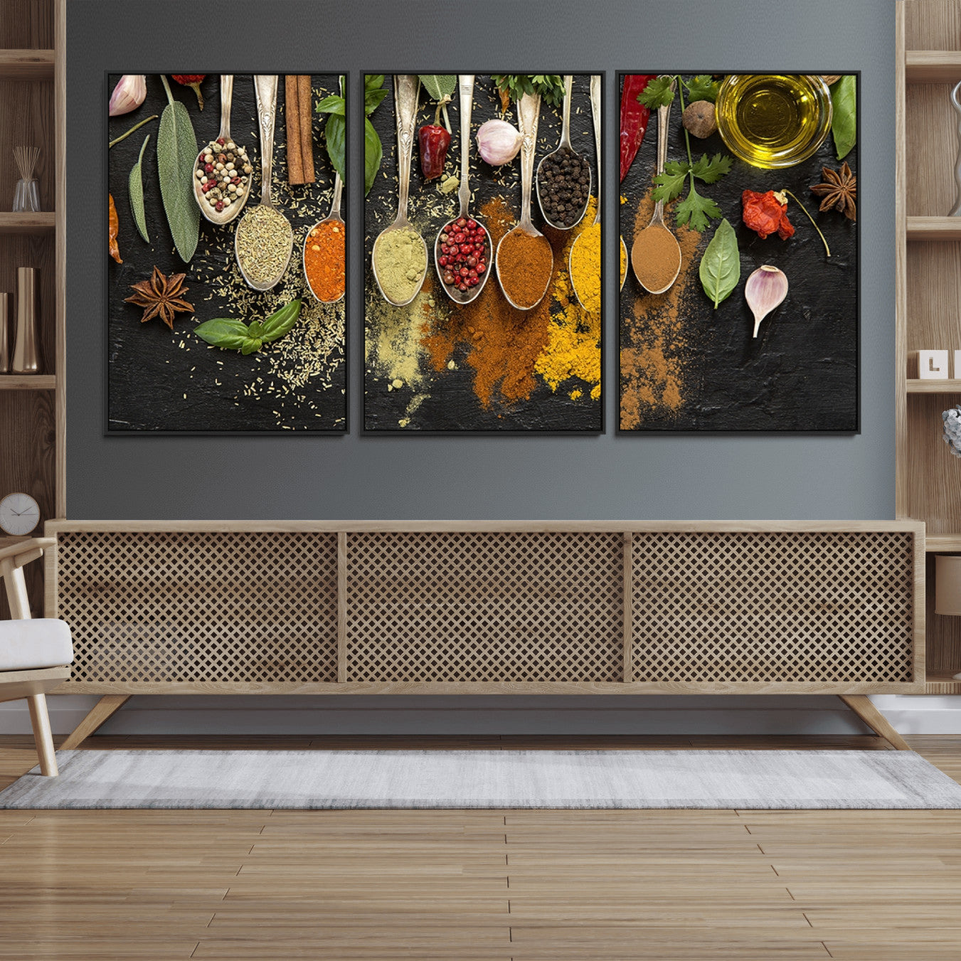 60472-MGV-FC-60X30-3P_Black-Spices Wall Art Canvas Print