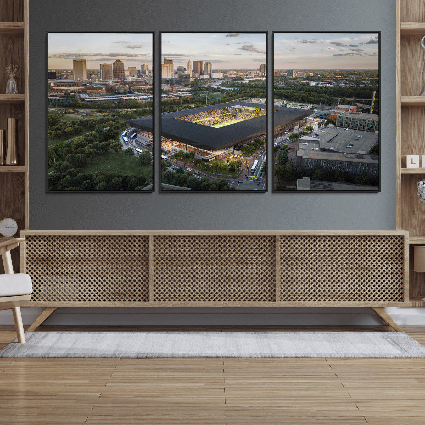 90971-MGV-FC-60X30-3P_Black-Columbus Crew Soccer Team Print - Columbus Crew Stadium Wall Art, Columbus Crew Soccer Wall Art