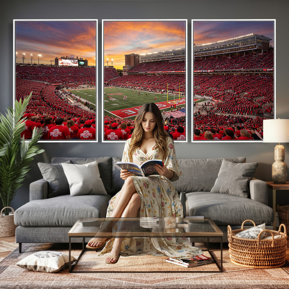73119077-MGV-CV-36X24 - Stadium Wall Art Canvas Print