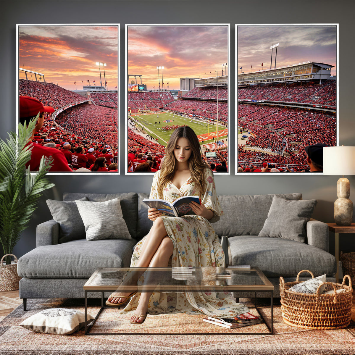 94754966-MGV-CV-36X24 - Stadium Wall Art Canvas Print