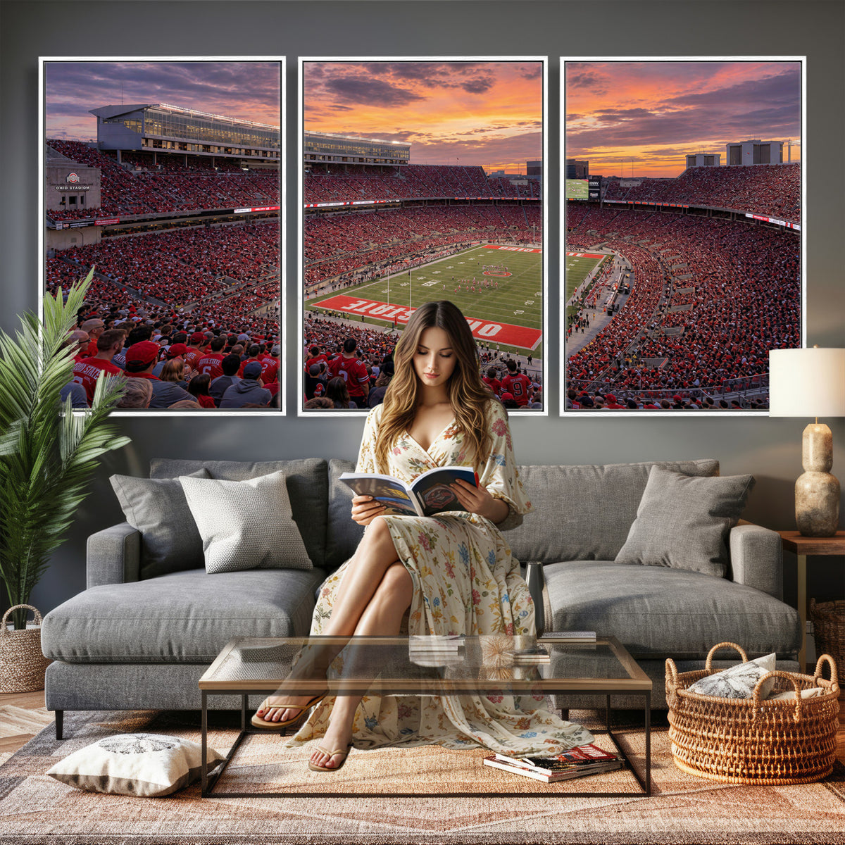 95137596-MGV-CV-36X24 - Stadium Wall Art Canvas Print