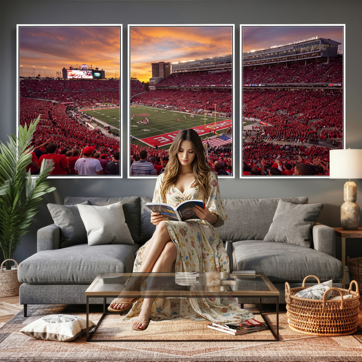 36125328-MGV-CV-36X24 - Stadium Wall Art Canvas Print