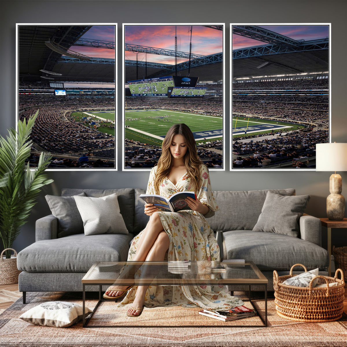 11530179-MGV-CV-36X24 - Stadium Wall Art Canvas Print