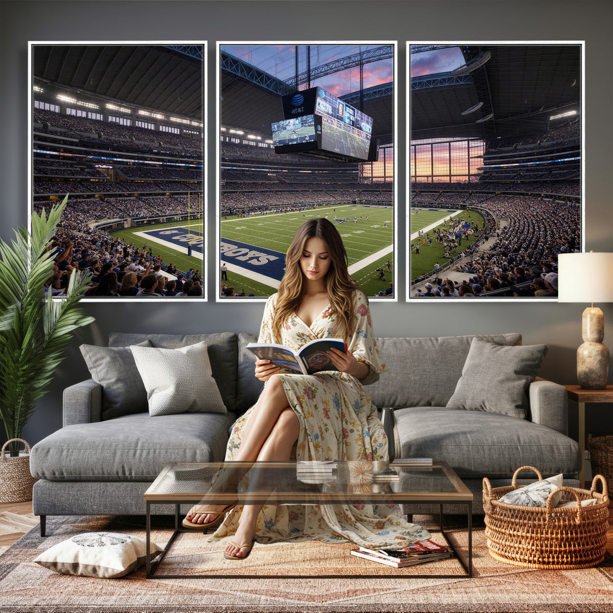 94095904-MGV-CV-36X24 - Stadium Wall Art Canvas Print