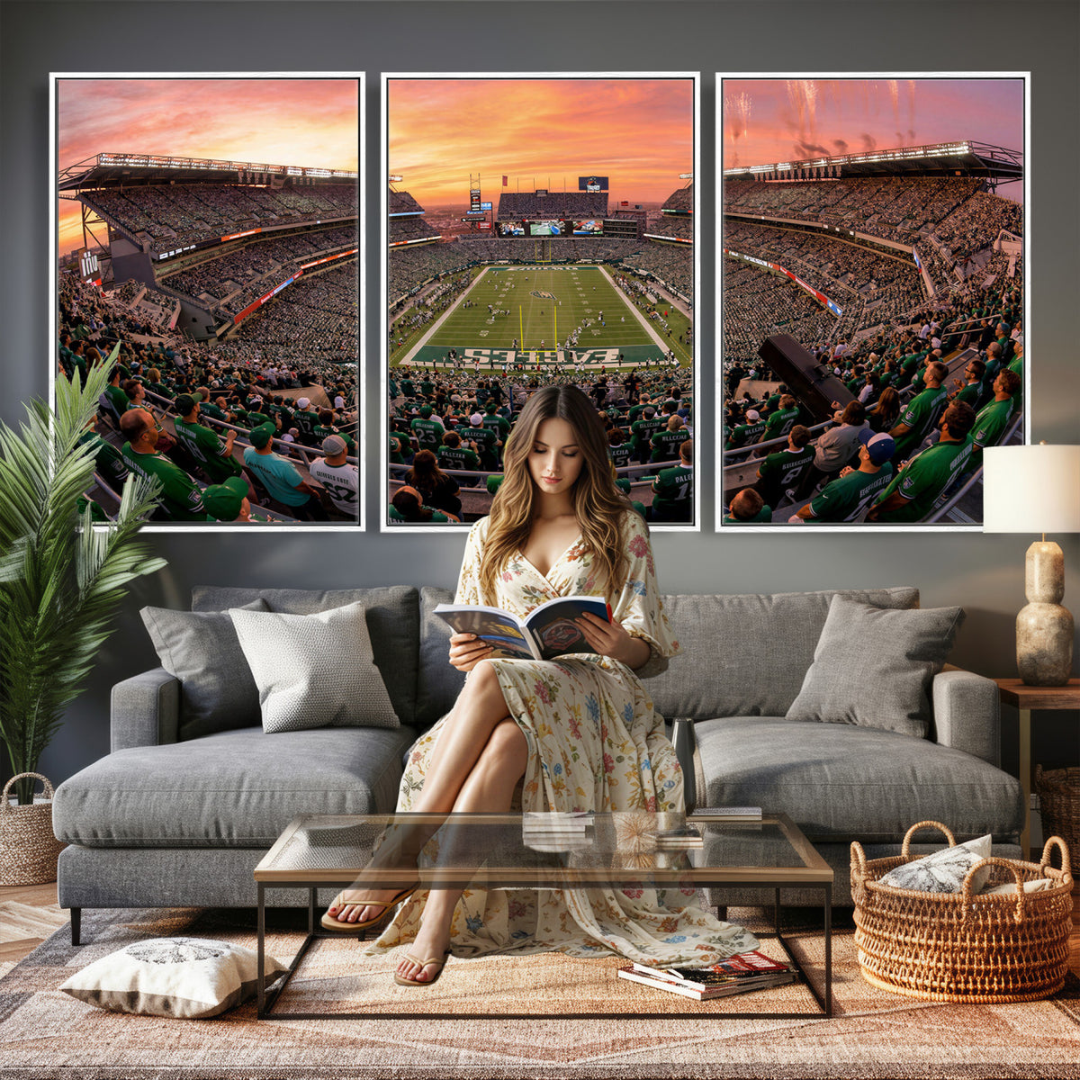 24458374-MGV-CV-36X24 - Stadium Wall Art Canvas Print