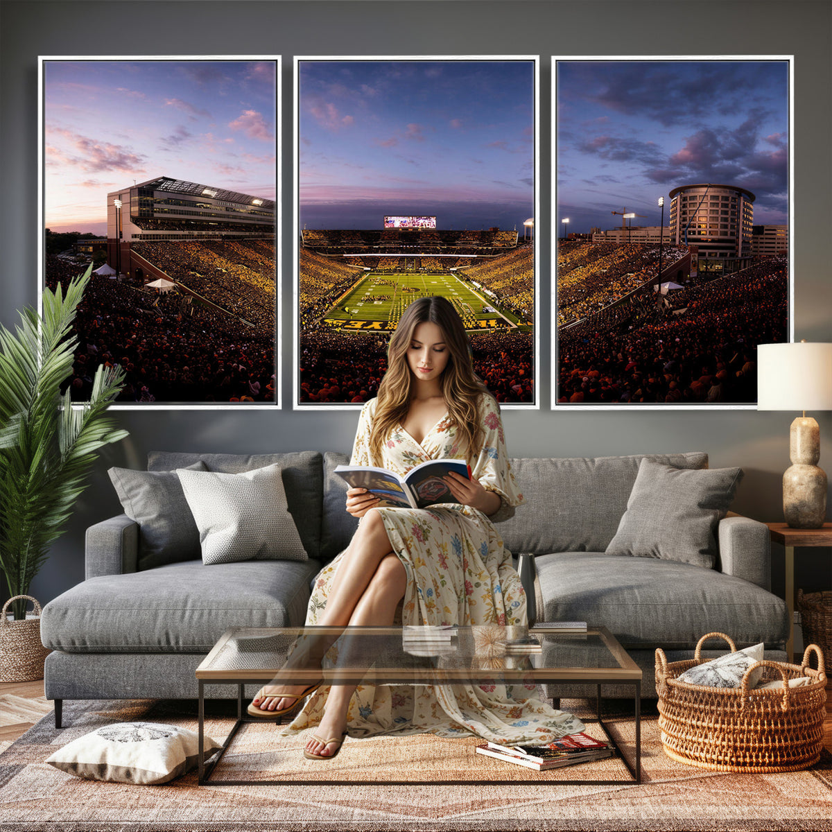 49683861-MGV-CV-36X24 - Stadium Wall Art Canvas Print