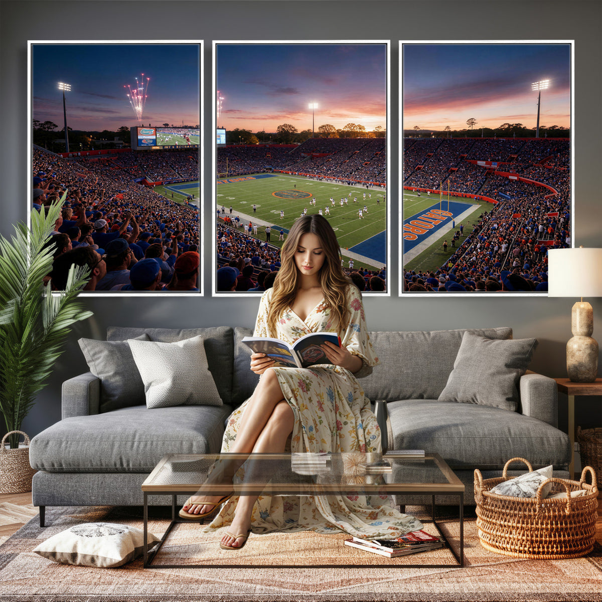 42817292-MGV-CV-36X24 - Stadium Wall Art Canvas Print
