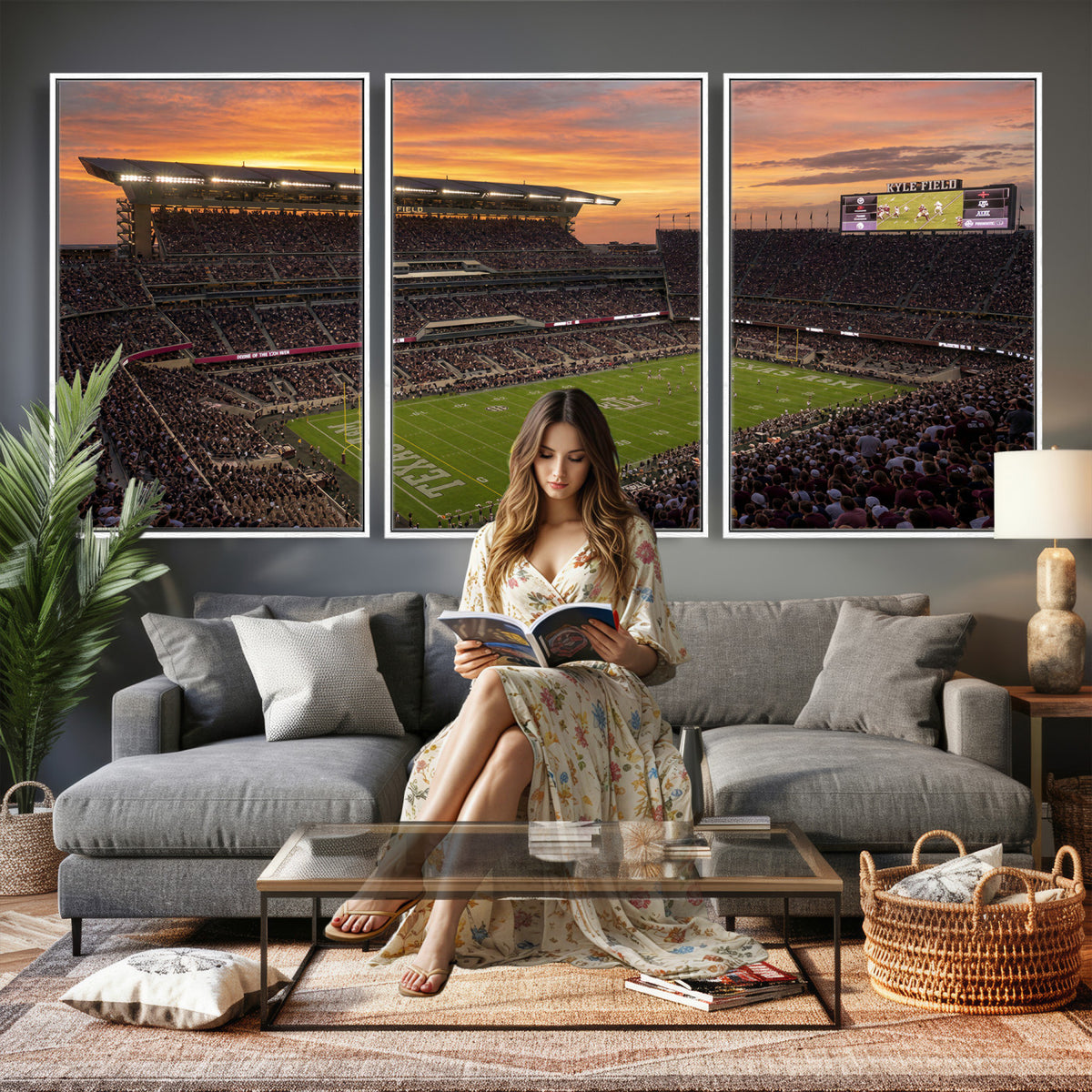 77401853-MGV-CV-36X24 - Stadium Wall Art Canvas Print
