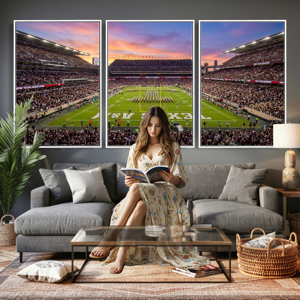 65952219-MGV-CV-36X24 - Stadium Wall Art Canvas Print