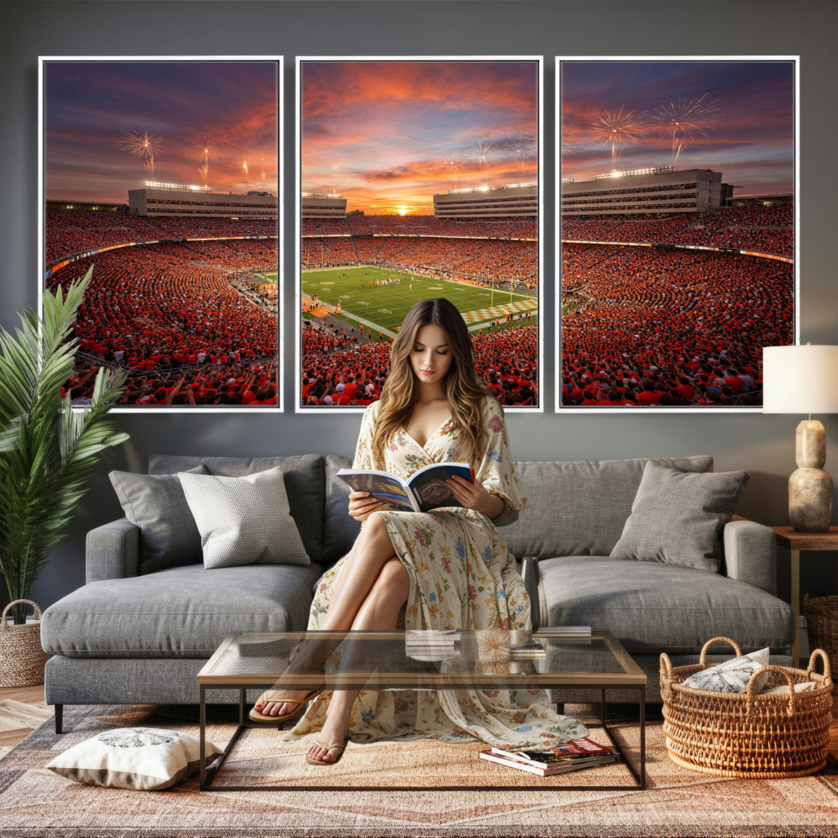 66964685-MGV-CV-36X24 - Stadium Wall Art Canvas Print