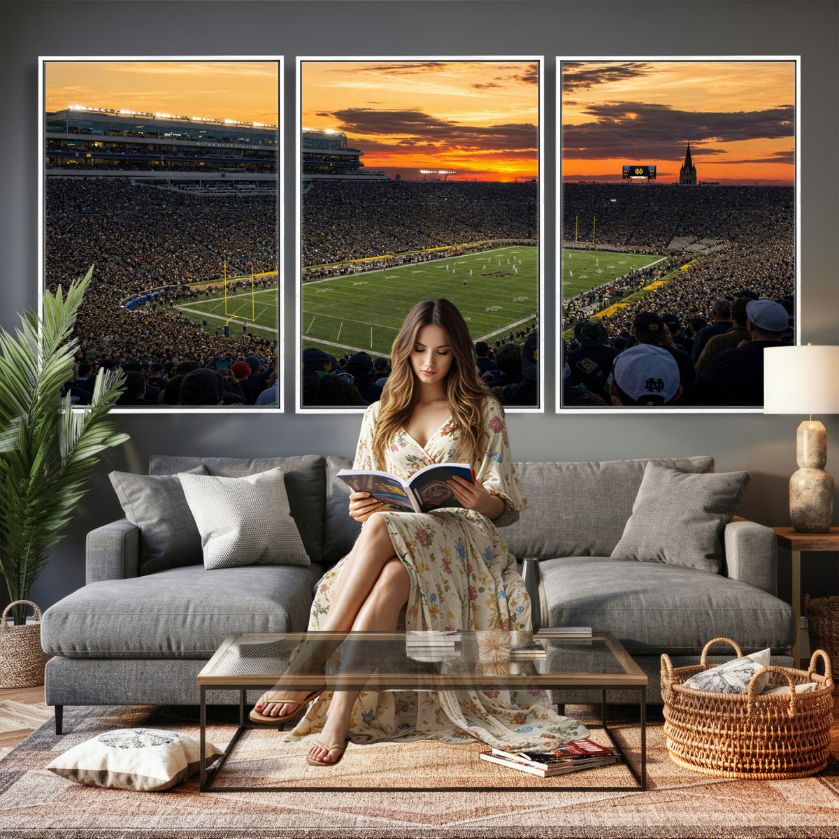 73585402-MGV-CV-36X24 - Stadium Wall Art Canvas Print