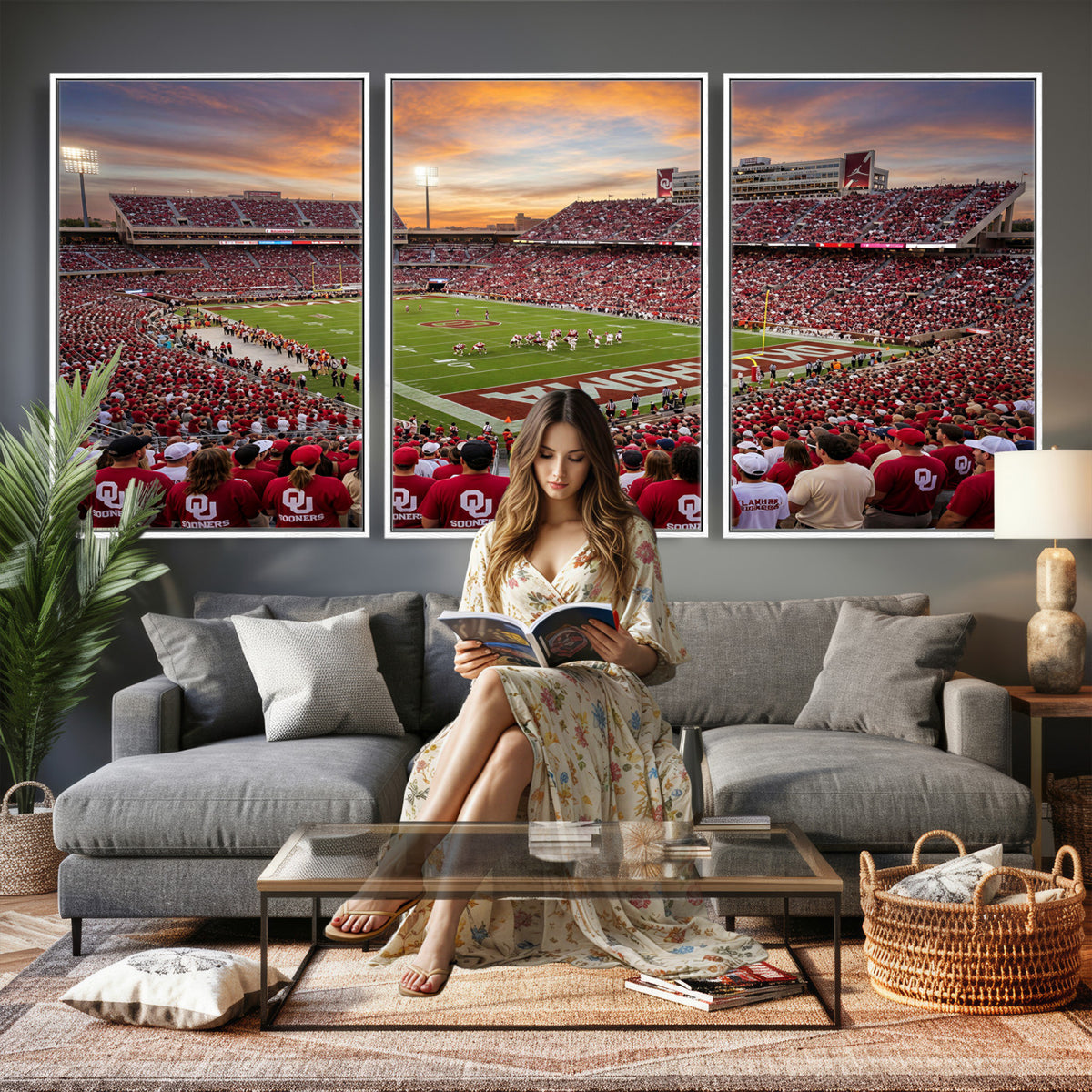 92718741-MGV-CV-36X24 - Stadium Wall Art Canvas Print
