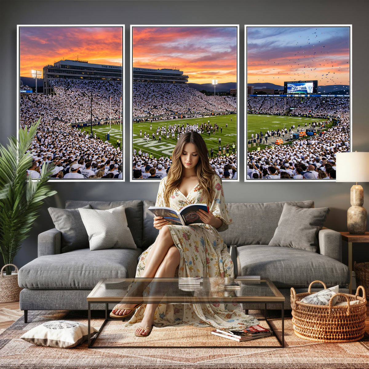 73603863-MGV-CV-36X24 - Stadium Wall Art Canvas Print