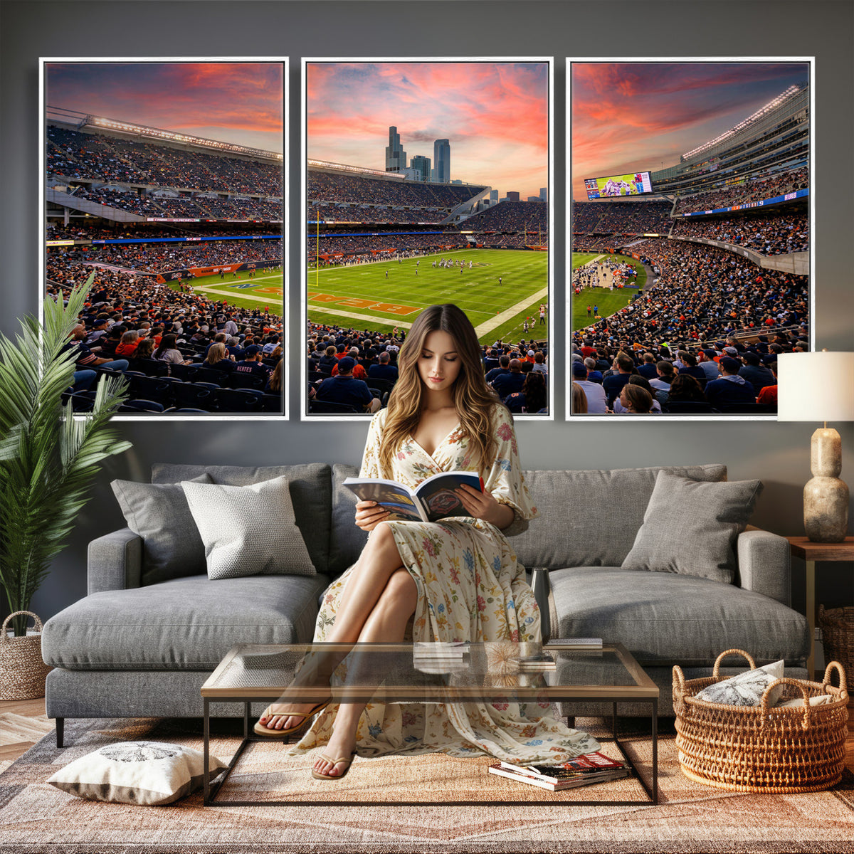 38873544-MGV-CV-36X24 - Stadium Wall Art Canvas Print