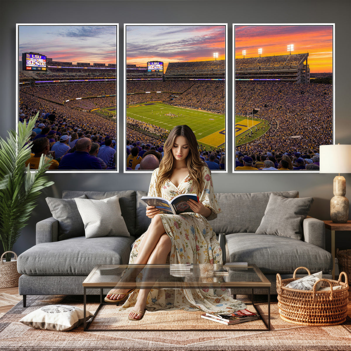 91303167-MGV-CV-36X24 - Stadium Wall Art Canvas Print