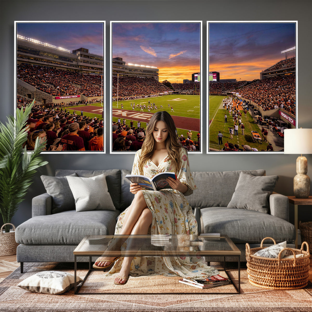 87141841-MGV-CV-36X24 - Stadium Wall Art Canvas Print