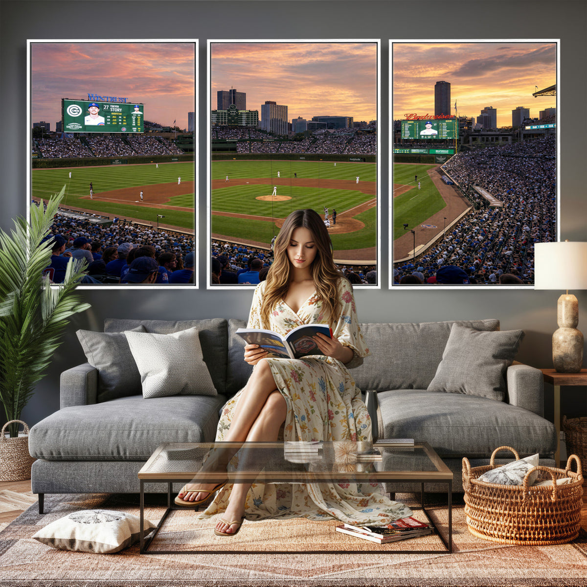 41641466-MGV-CV-36X24 - Stadium Wall Art Canvas Print